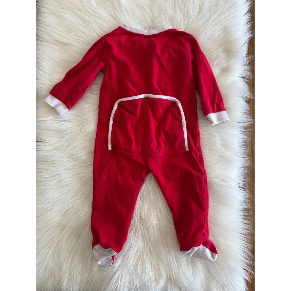 Classic Whimsy Santa pjs with butt‎ flap size 12m